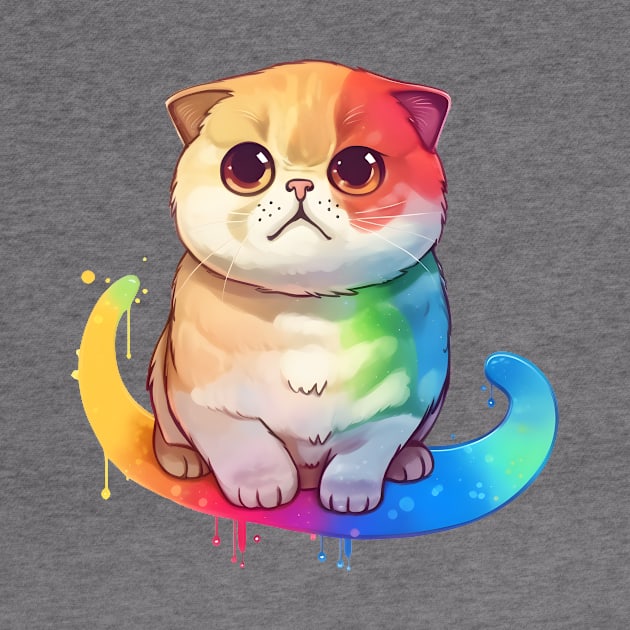 Rainbow Cat by Everythingiscute